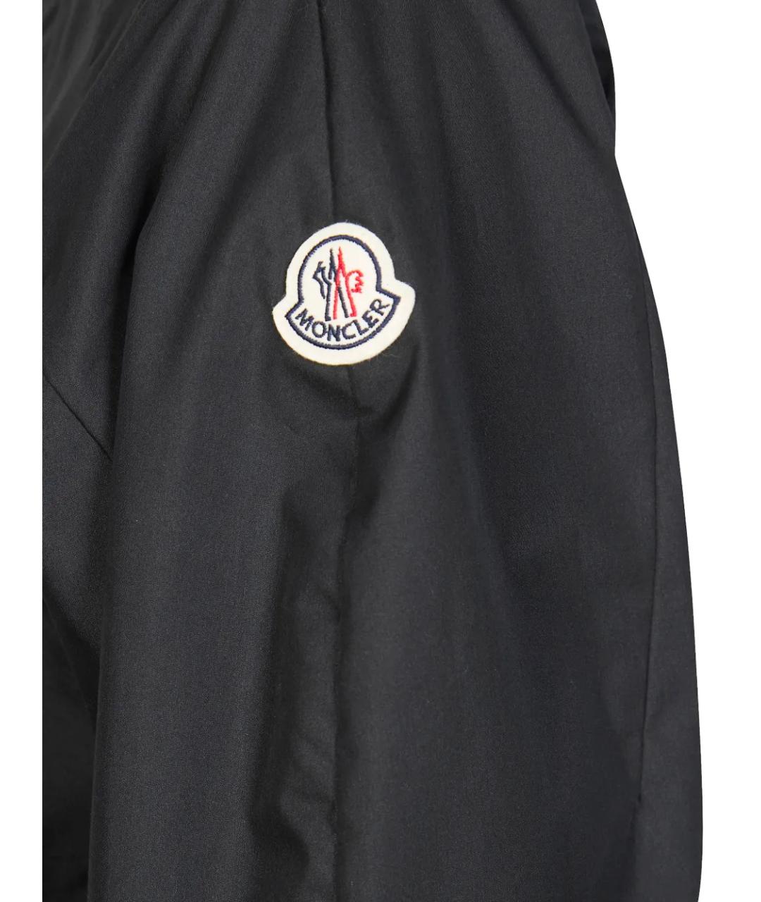 MONCLER Черное хлопковое повседневное платье, фото 3