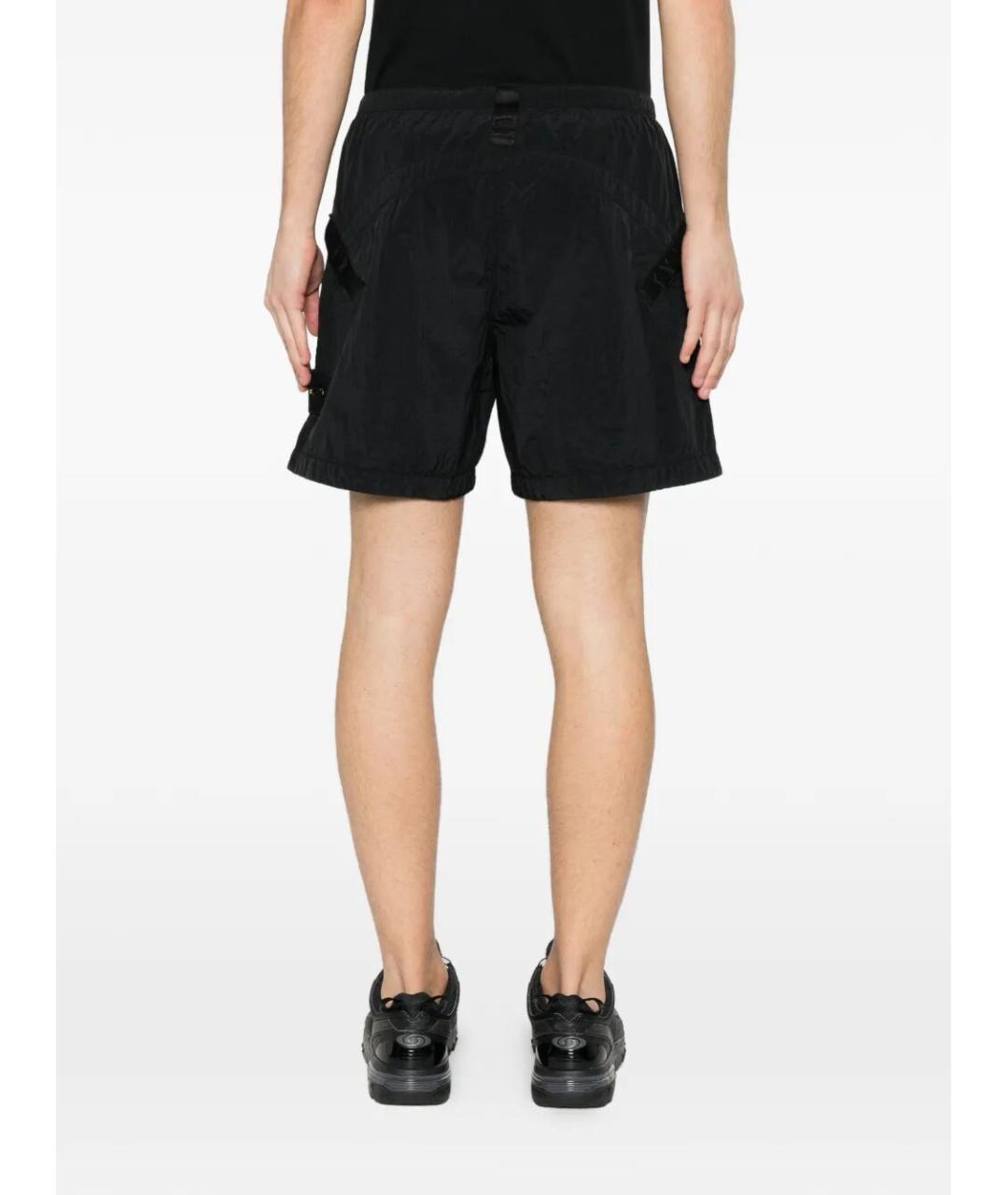 STONE ISLAND Черные полиамидовые шорты, фото 3