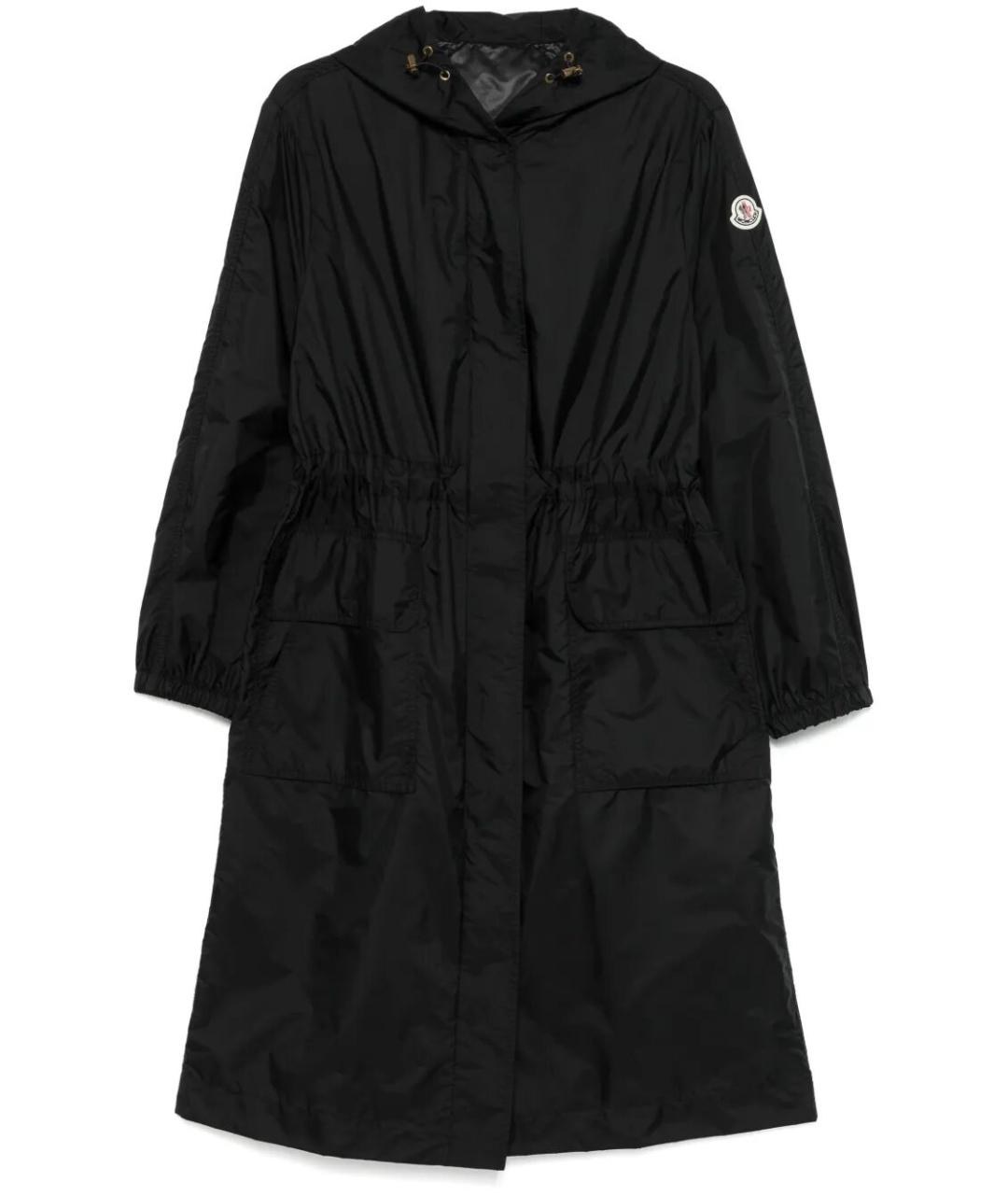 MONCLER Черная полиамидовая парка, фото 1