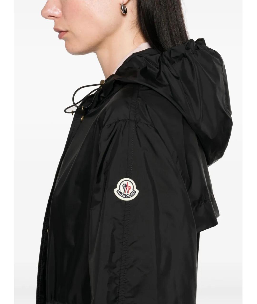 MONCLER Черная полиамидовая парка, фото 3