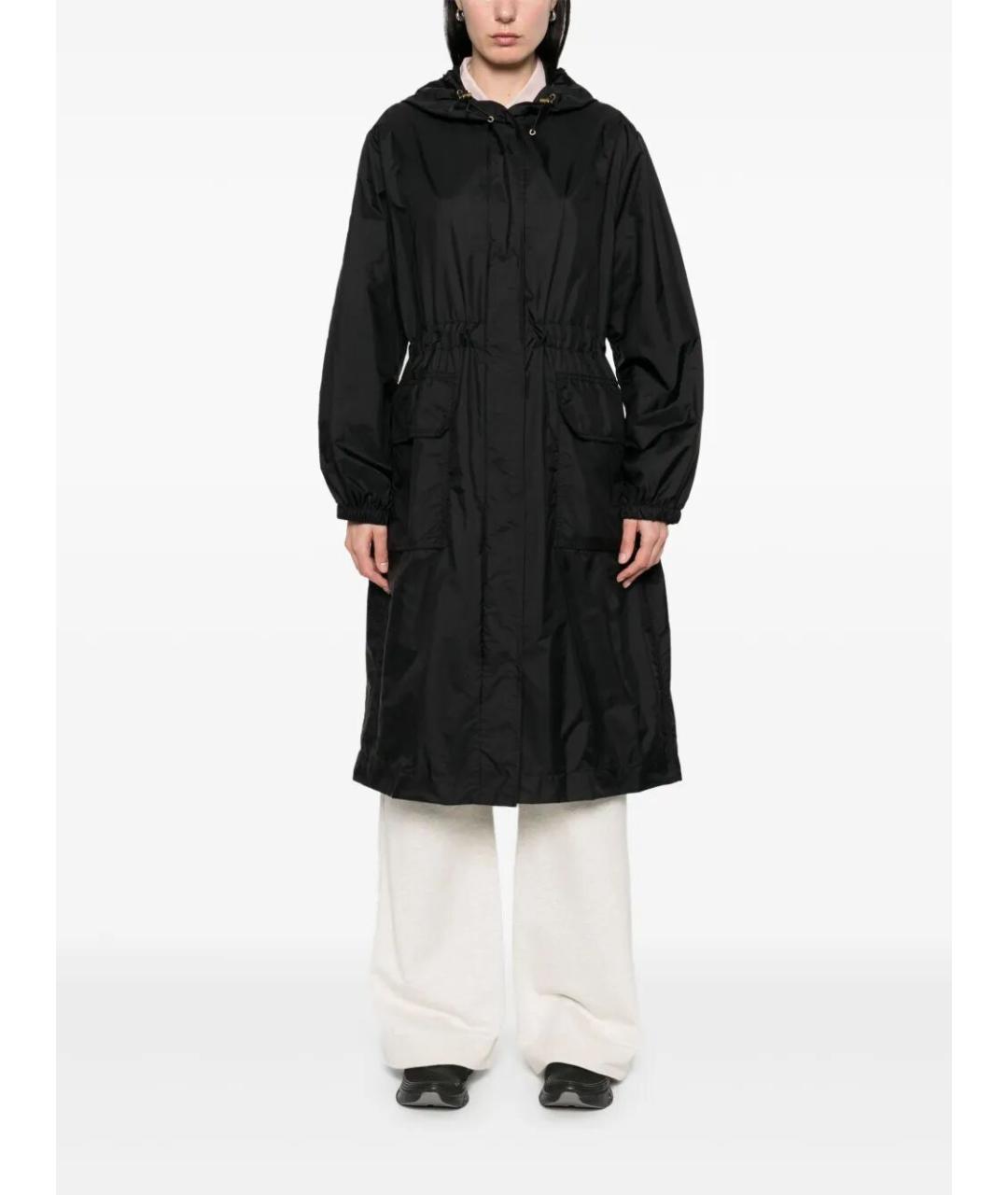 MONCLER Черная полиамидовая парка, фото 2