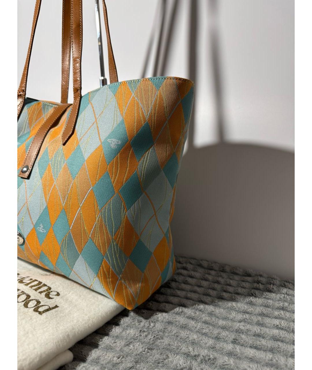 VIVIENNE WESTWOOD Мульти тканевая сумка тоут, фото 5