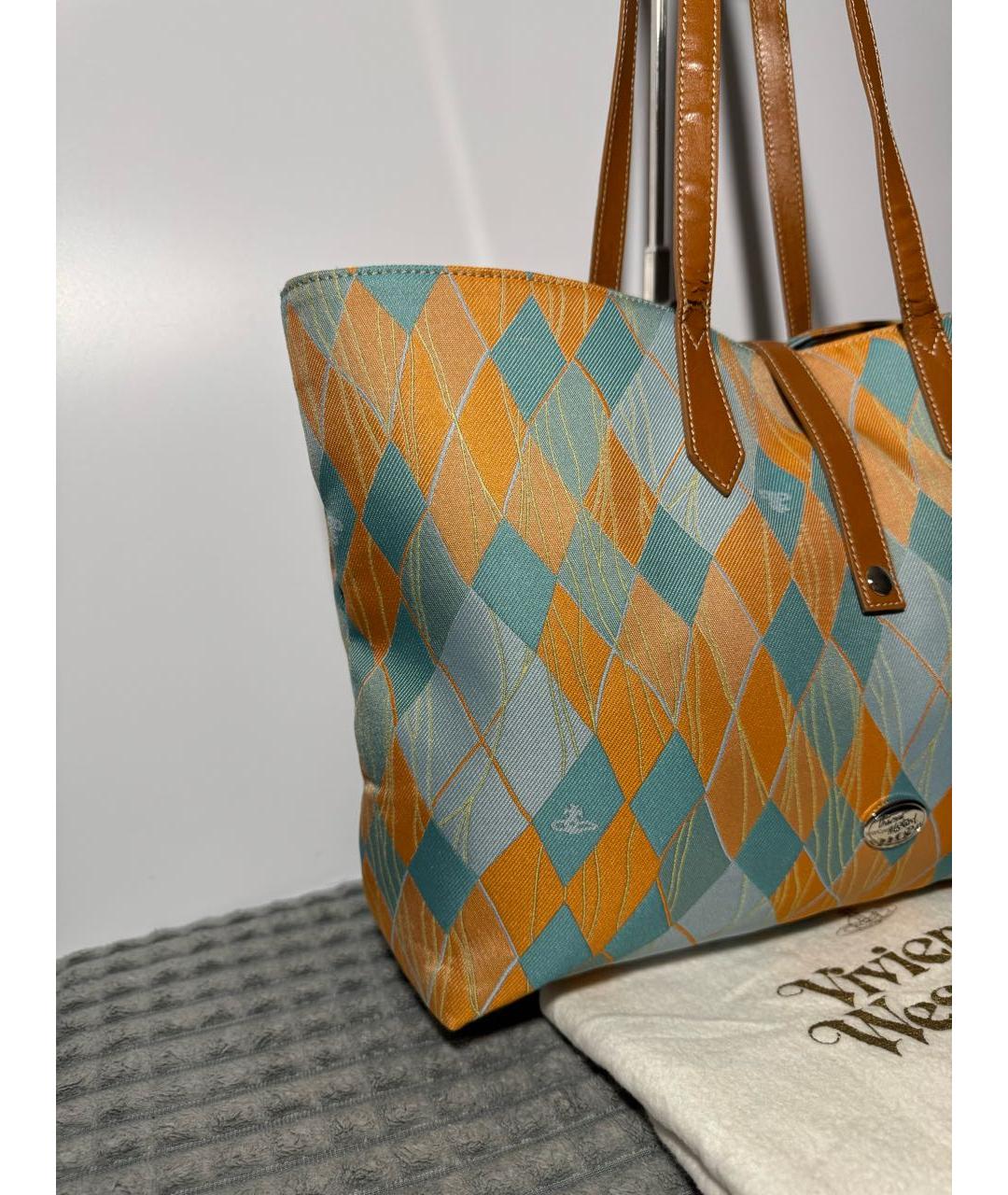 VIVIENNE WESTWOOD Мульти тканевая сумка тоут, фото 6