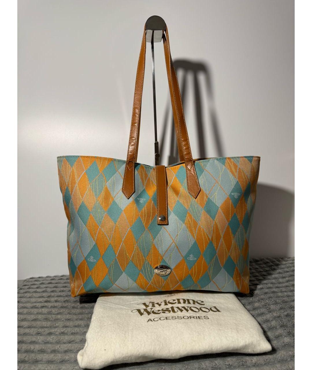 VIVIENNE WESTWOOD Мульти тканевая сумка тоут, фото 8
