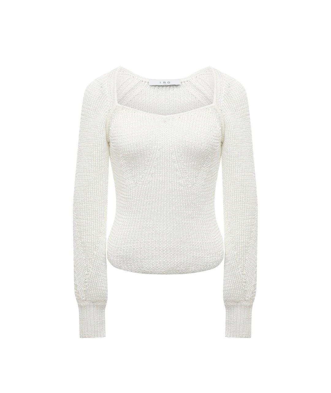 IRO Белый полиэстеровый джемпер / свитер, фото 7