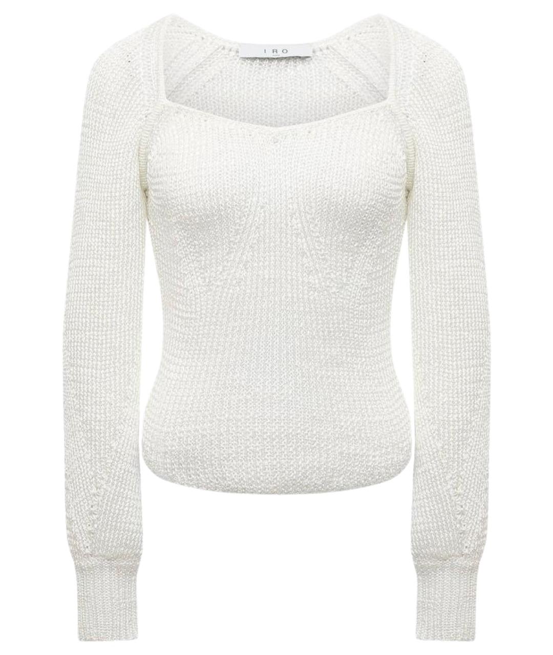IRO Белый полиэстеровый джемпер / свитер, фото 1