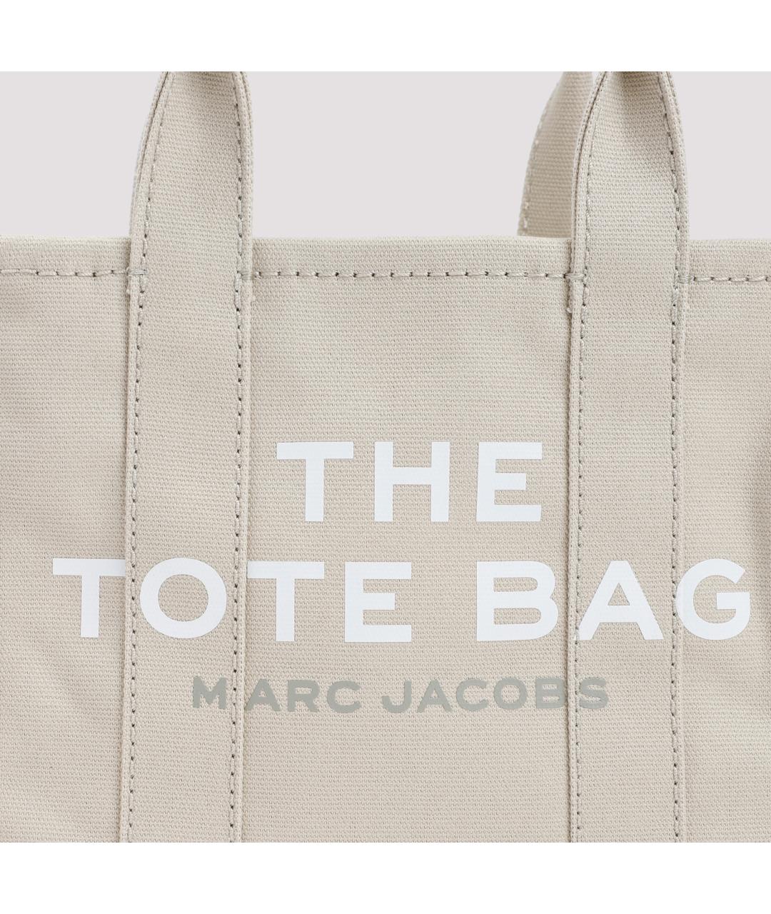 MARC JACOBS Бежевая хлопковая сумка тоут, фото 5