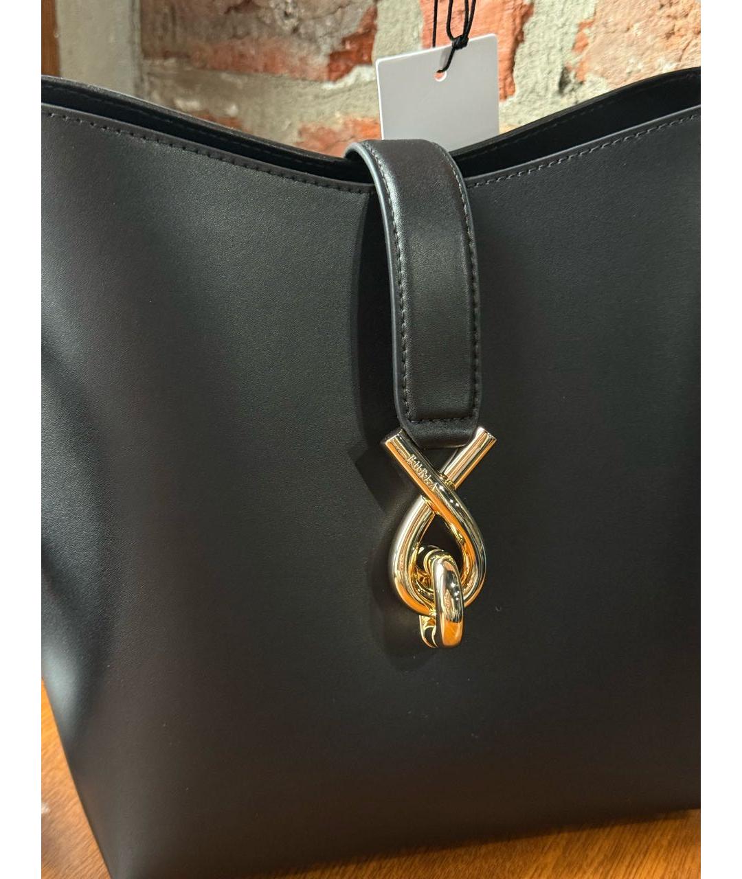 FURLA Черная кожаная сумка через плечо, фото 6