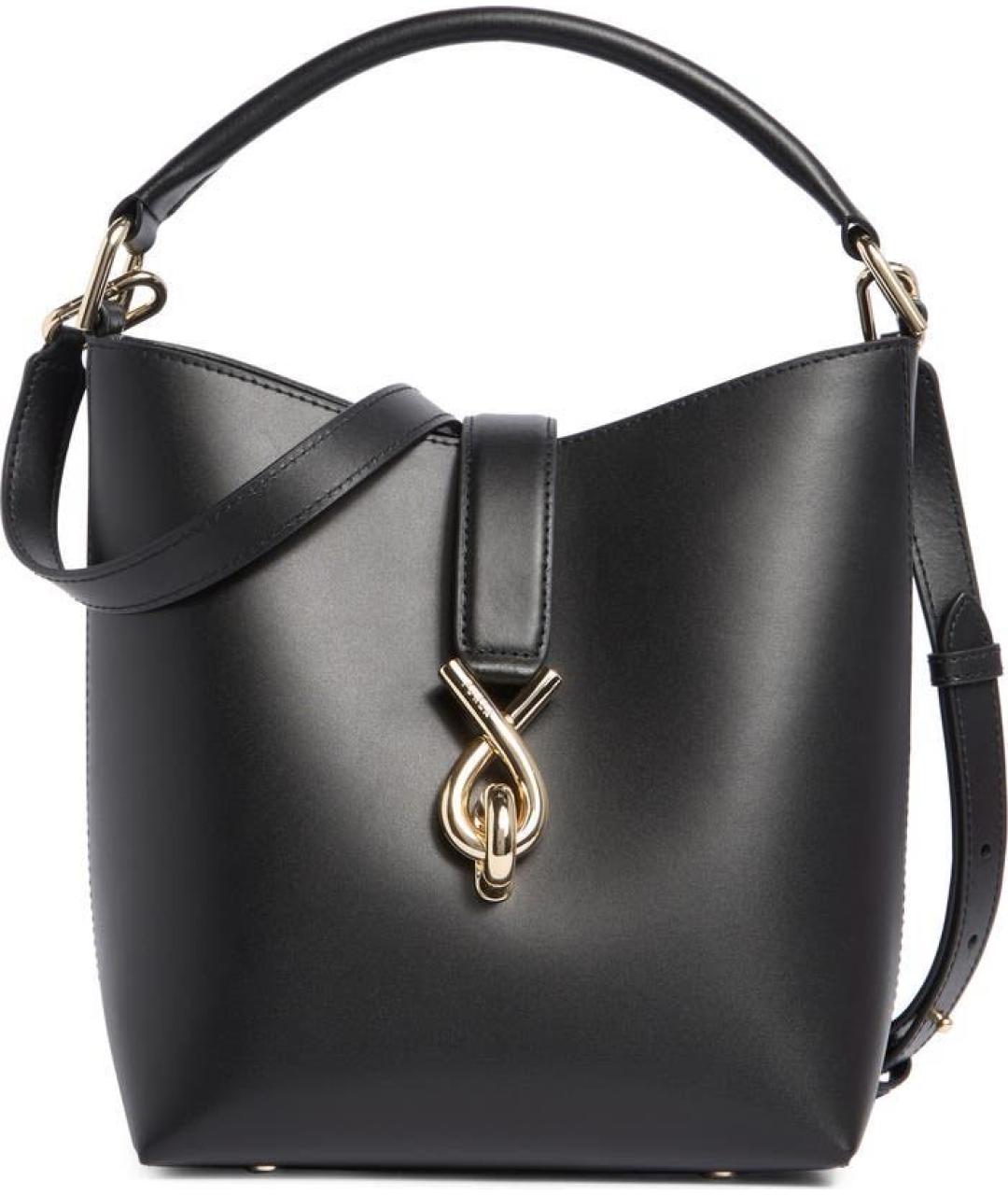 FURLA Черная кожаная сумка через плечо, фото 9