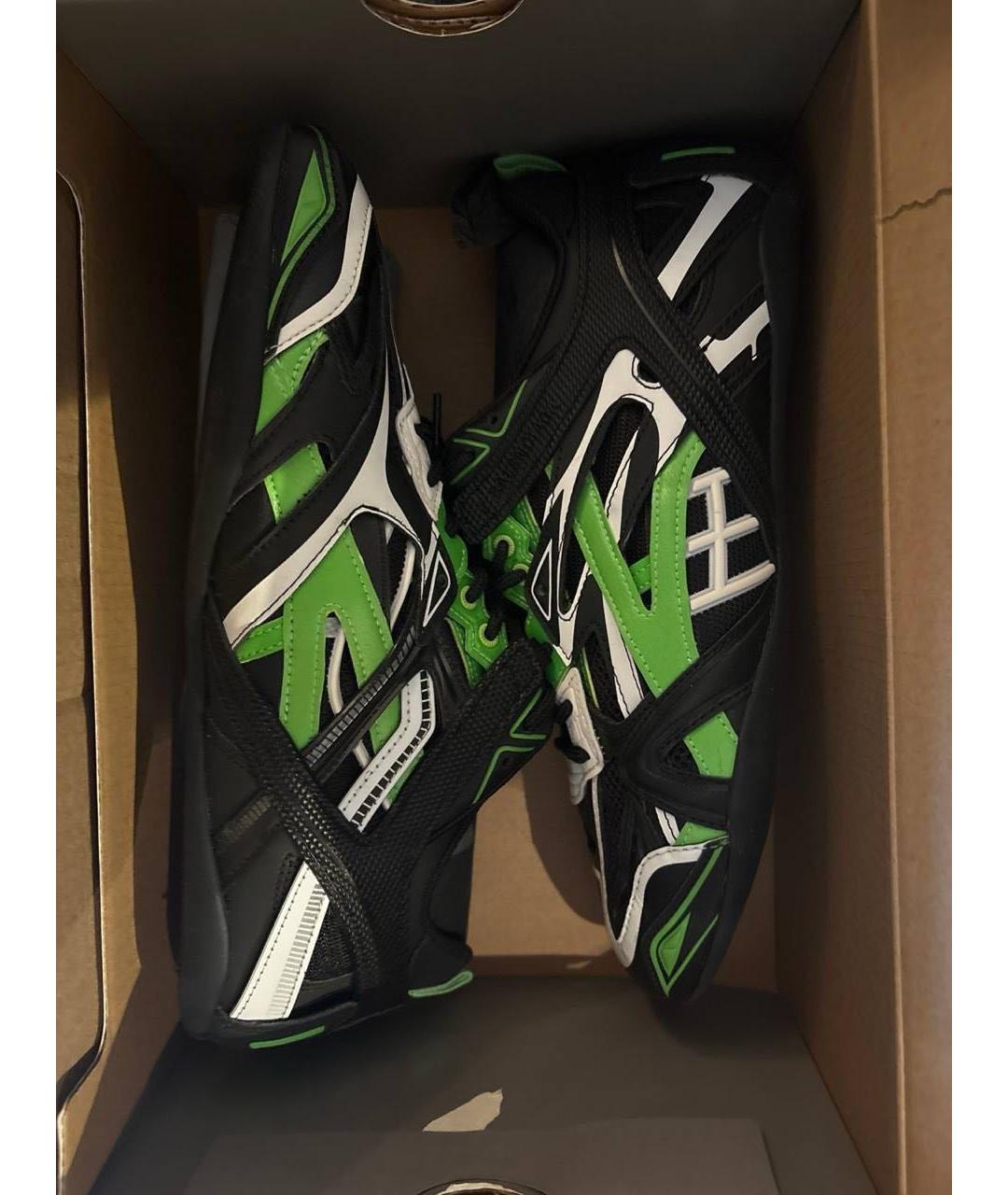 BALENCIAGA Черные текстильные низкие кроссовки / кеды, фото 5