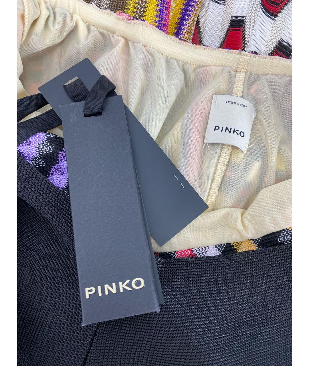 PINKO Мульти вискозное платье, фото 3