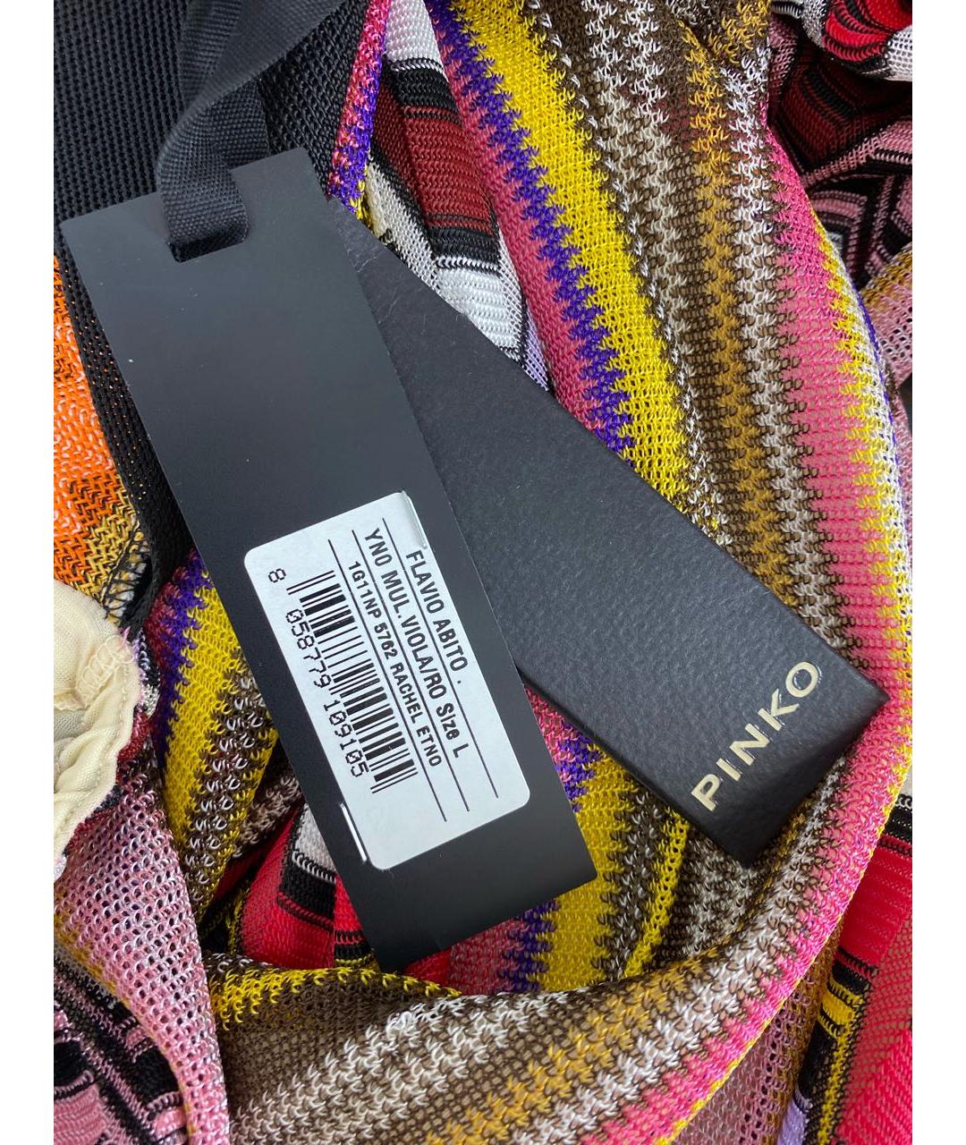 PINKO Мульти вискозное платье, фото 4