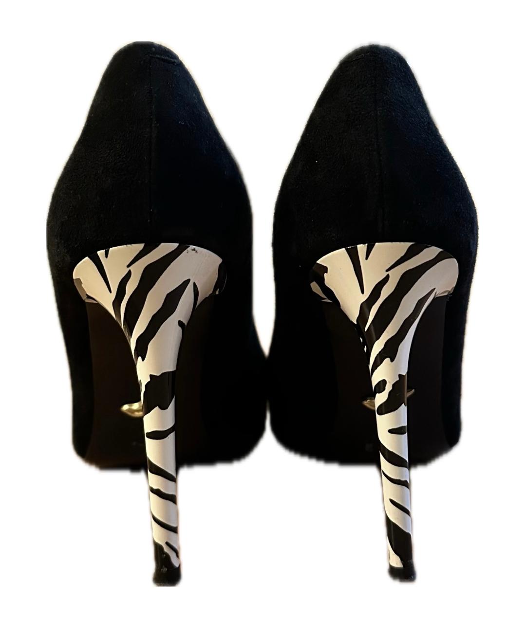 DIANE VON FURSTENBERG Черные замшевые туфли, фото 4