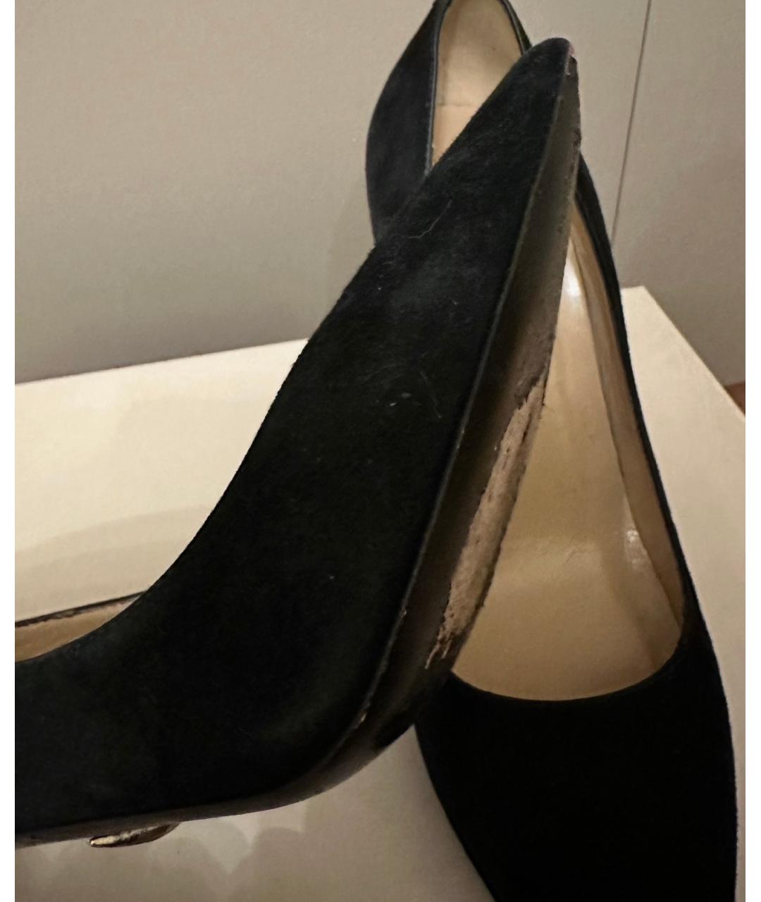 DIANE VON FURSTENBERG Черные замшевые туфли, фото 7