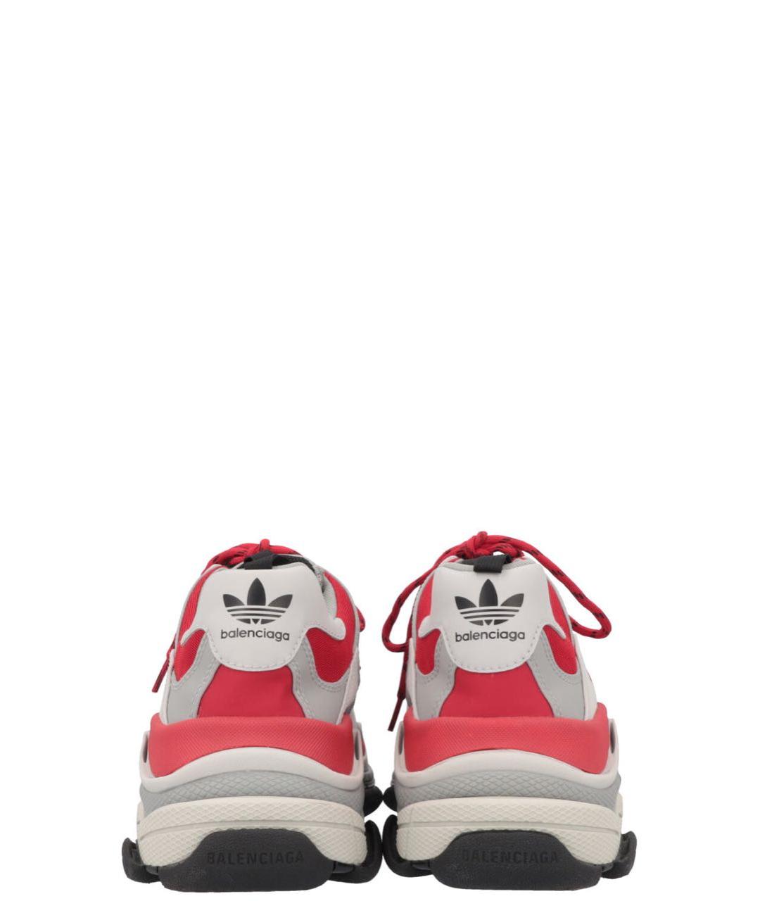 BALENCIAGA Серые текстильные низкие кроссовки / кеды, фото 4