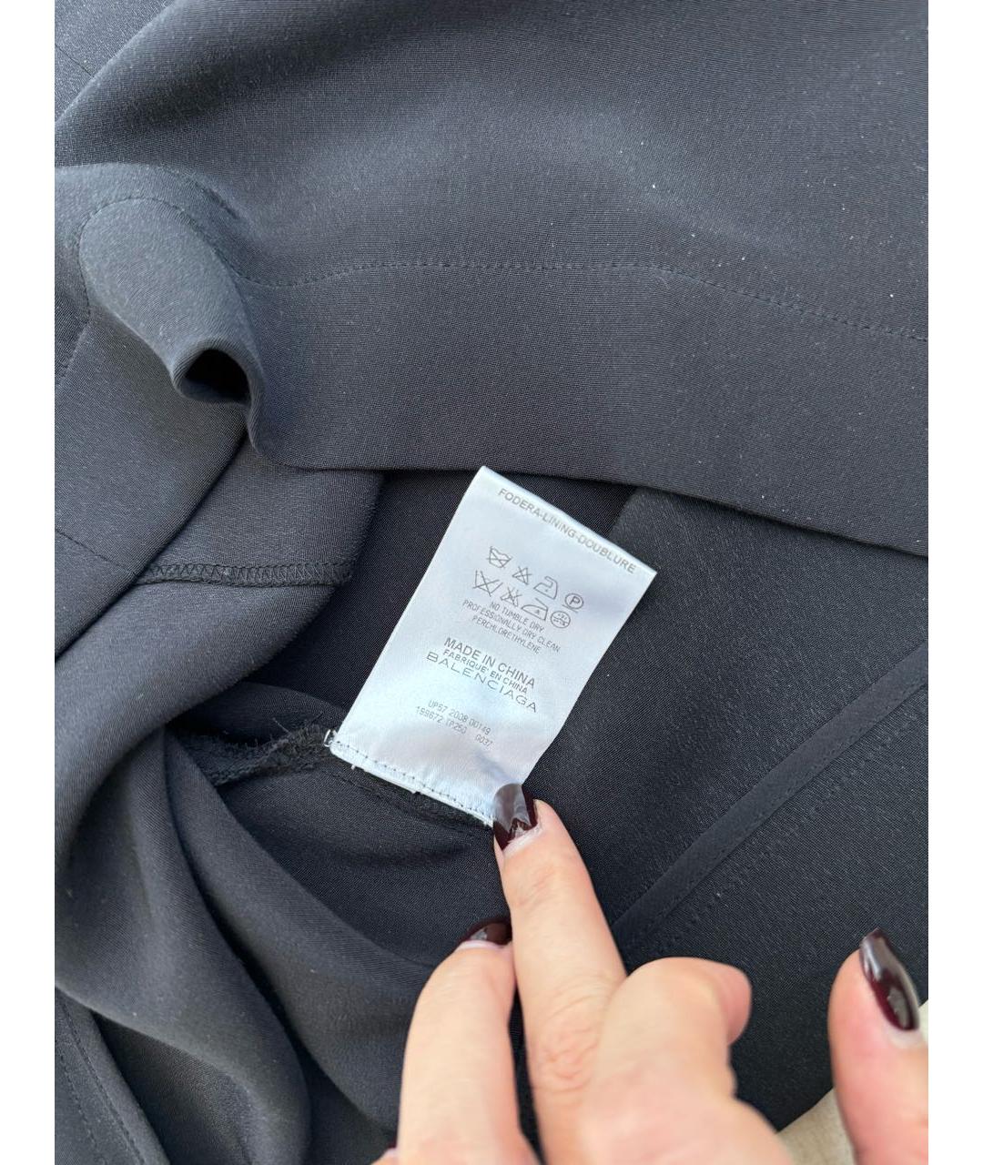 BALENCIAGA Черное повседневное платье, фото 6