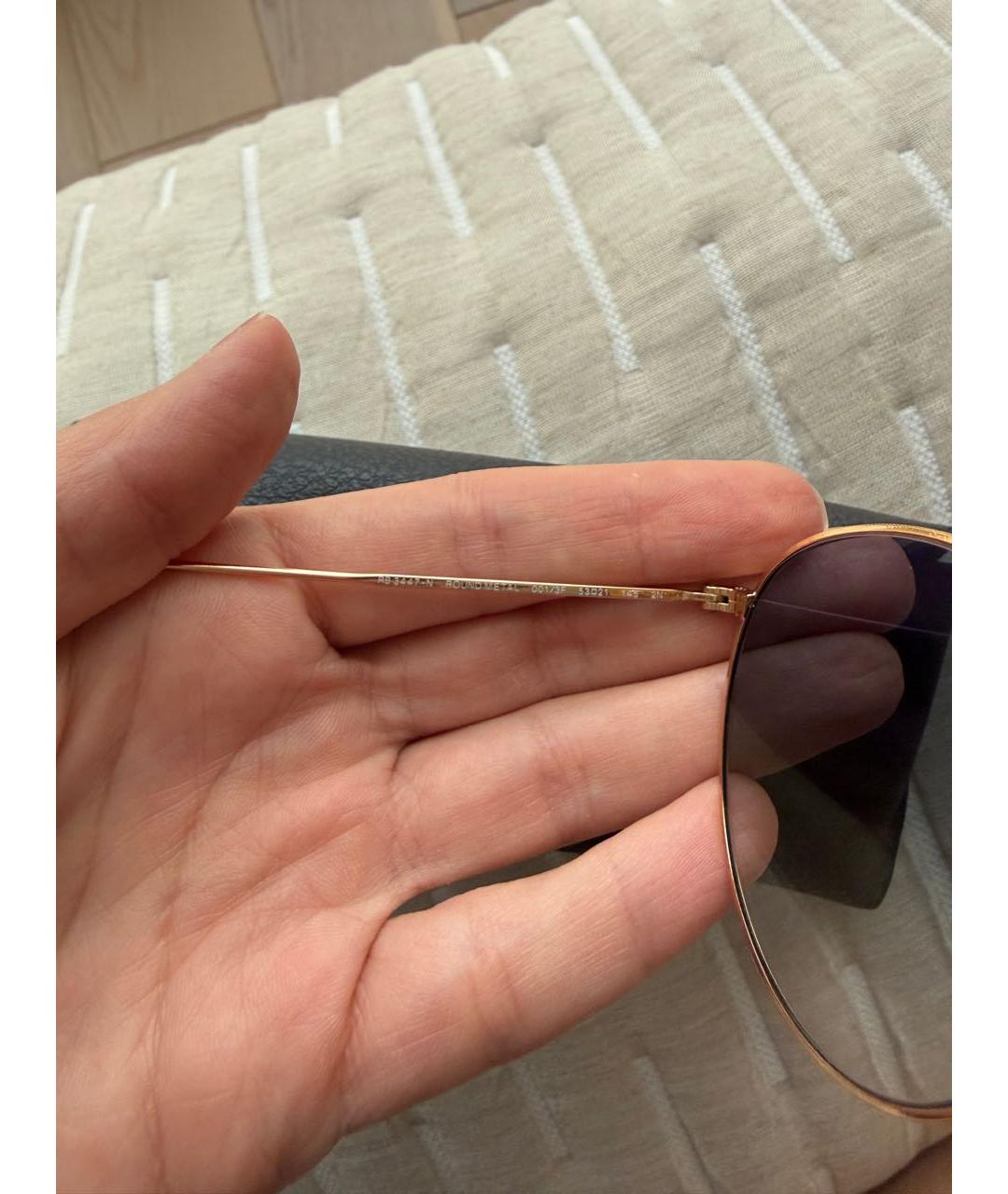 RAY BAN Голубые металлические солнцезащитные очки, фото 4