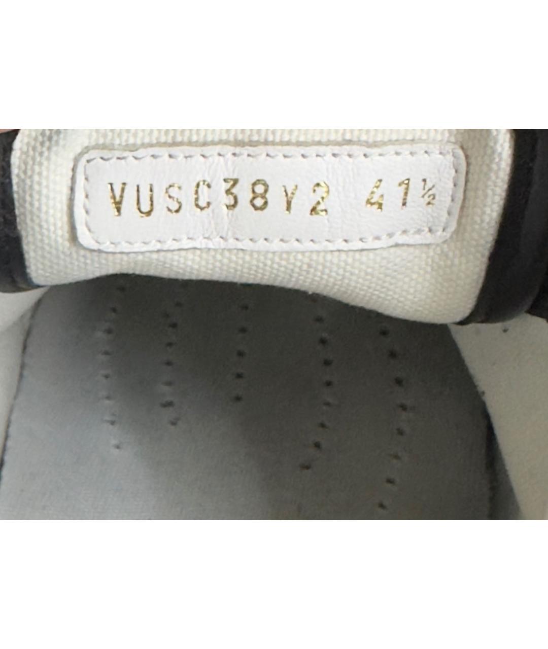 VALENTINO Черные замшевые низкие кроссовки / кеды, фото 6