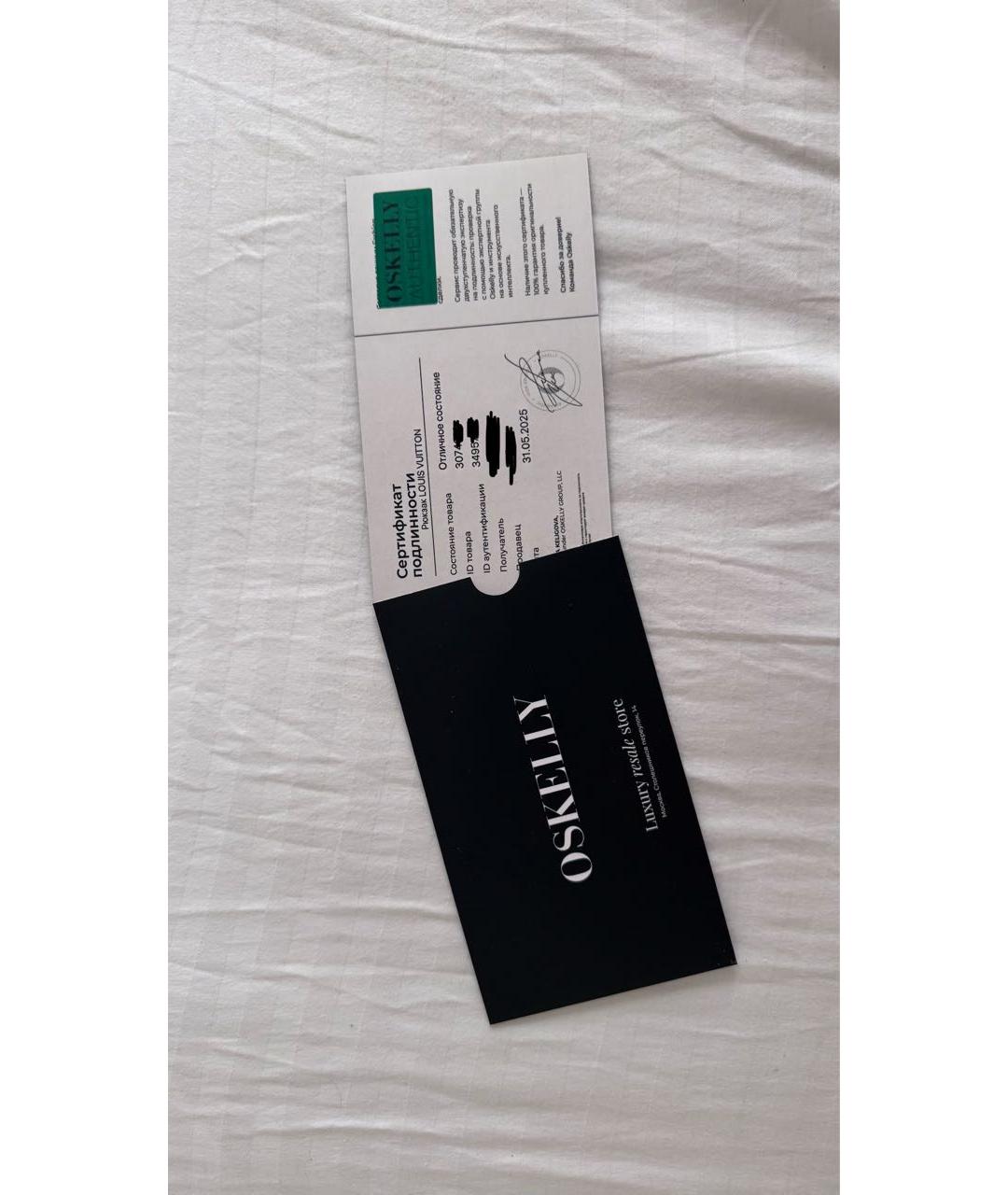 LOUIS VUITTON Черный портфель, фото 5