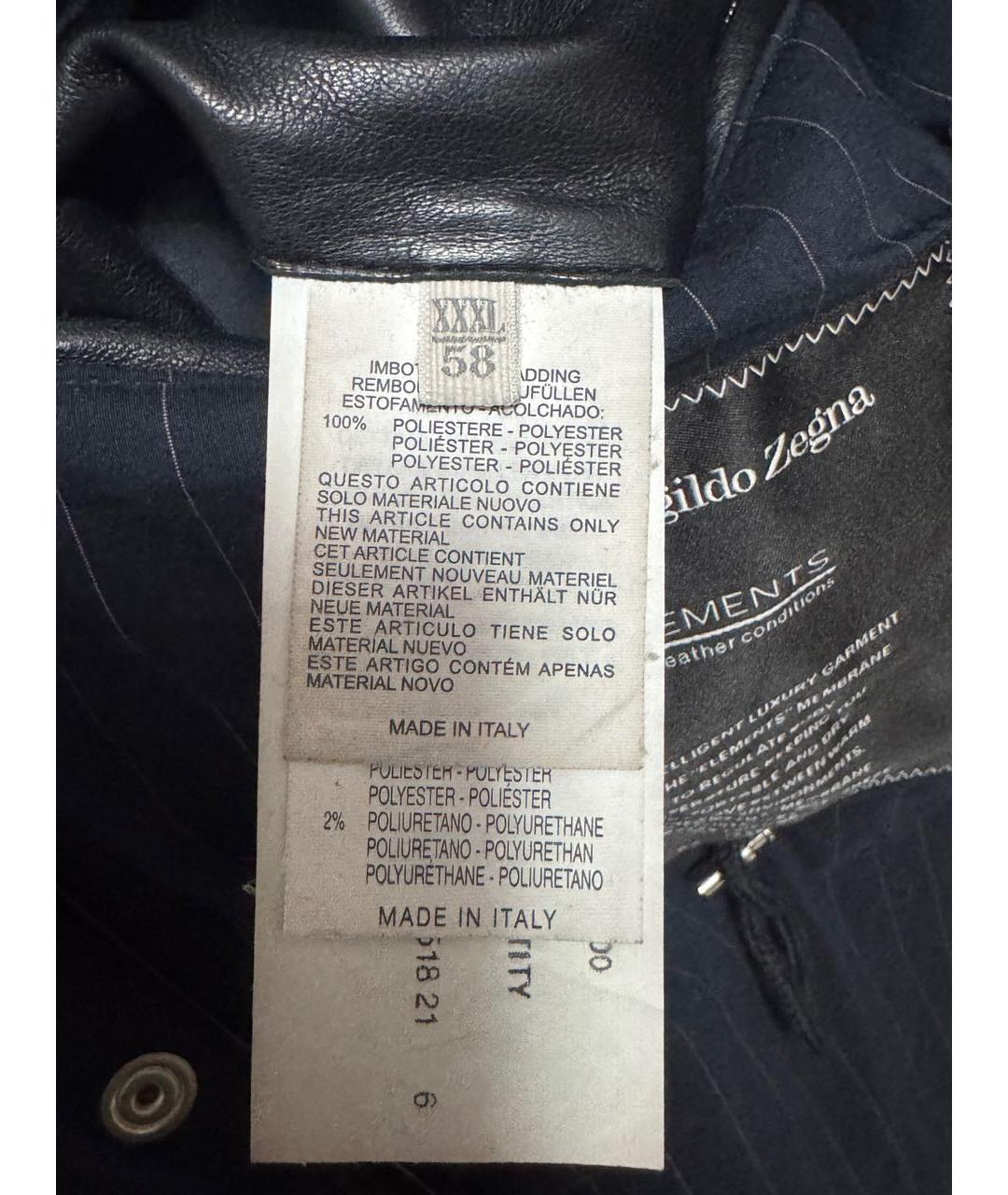 ERMENEGILDO ZEGNA XXX Темно-синий шерстяной тренч / плащ, фото 7