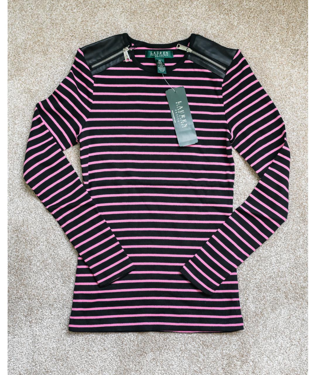 RALPH LAUREN Розовый хлопковый джемпер / свитер, фото 7