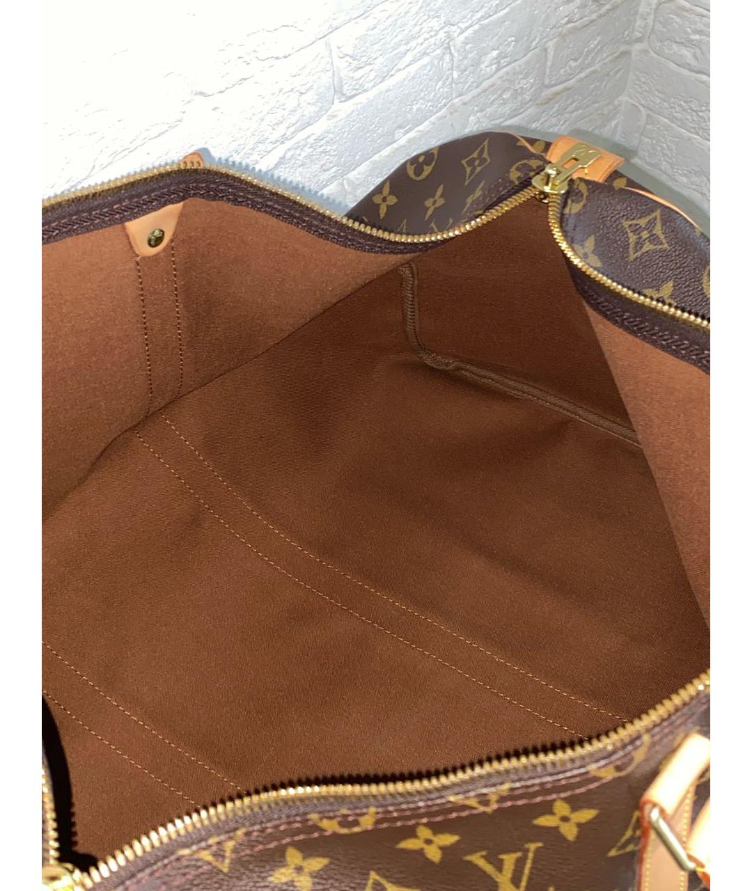 LOUIS VUITTON Коричневая дорожная/спортивная сумка, фото 7