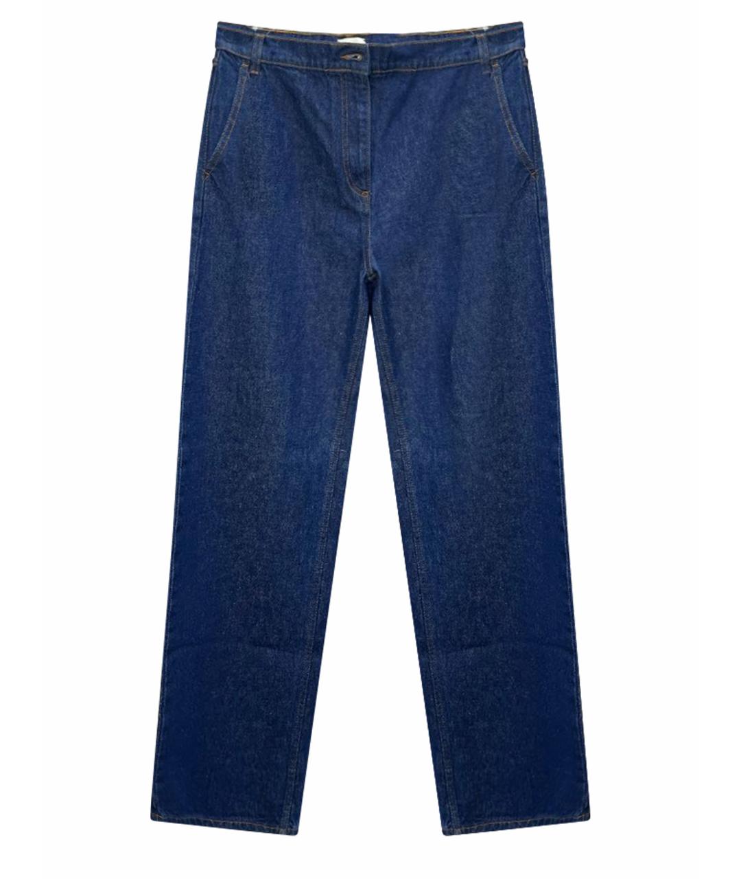 MAGDA BUTRYM Темно-синие хлопковые прямые джинсы, фото 1