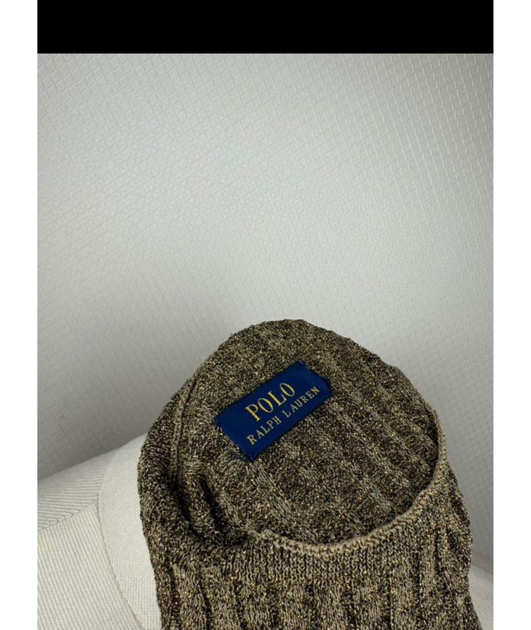 POLO RALPH LAUREN Хаки вискозная водолазка, фото 2