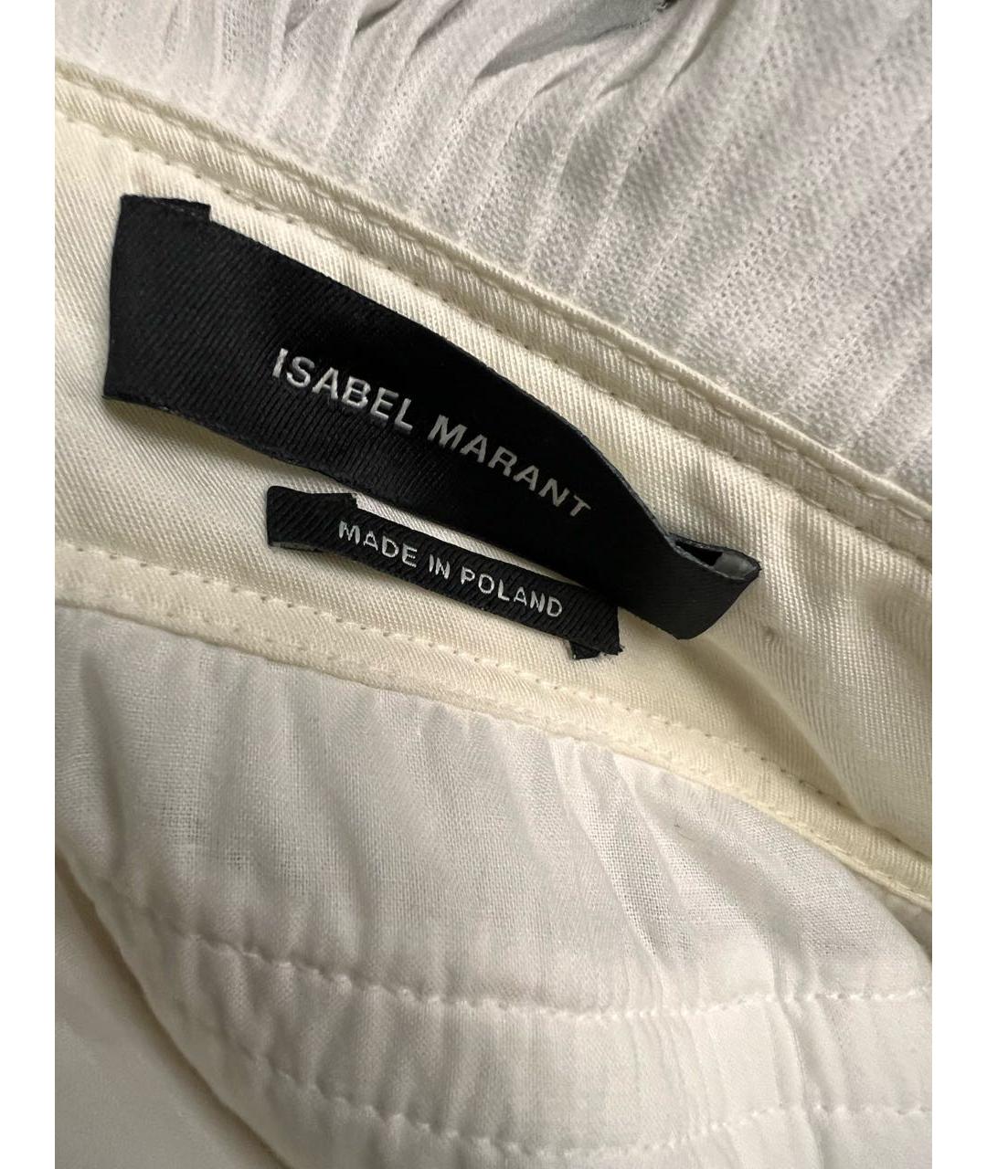 ISABEL MARANT Белая хлопковая юбка мини, фото 3