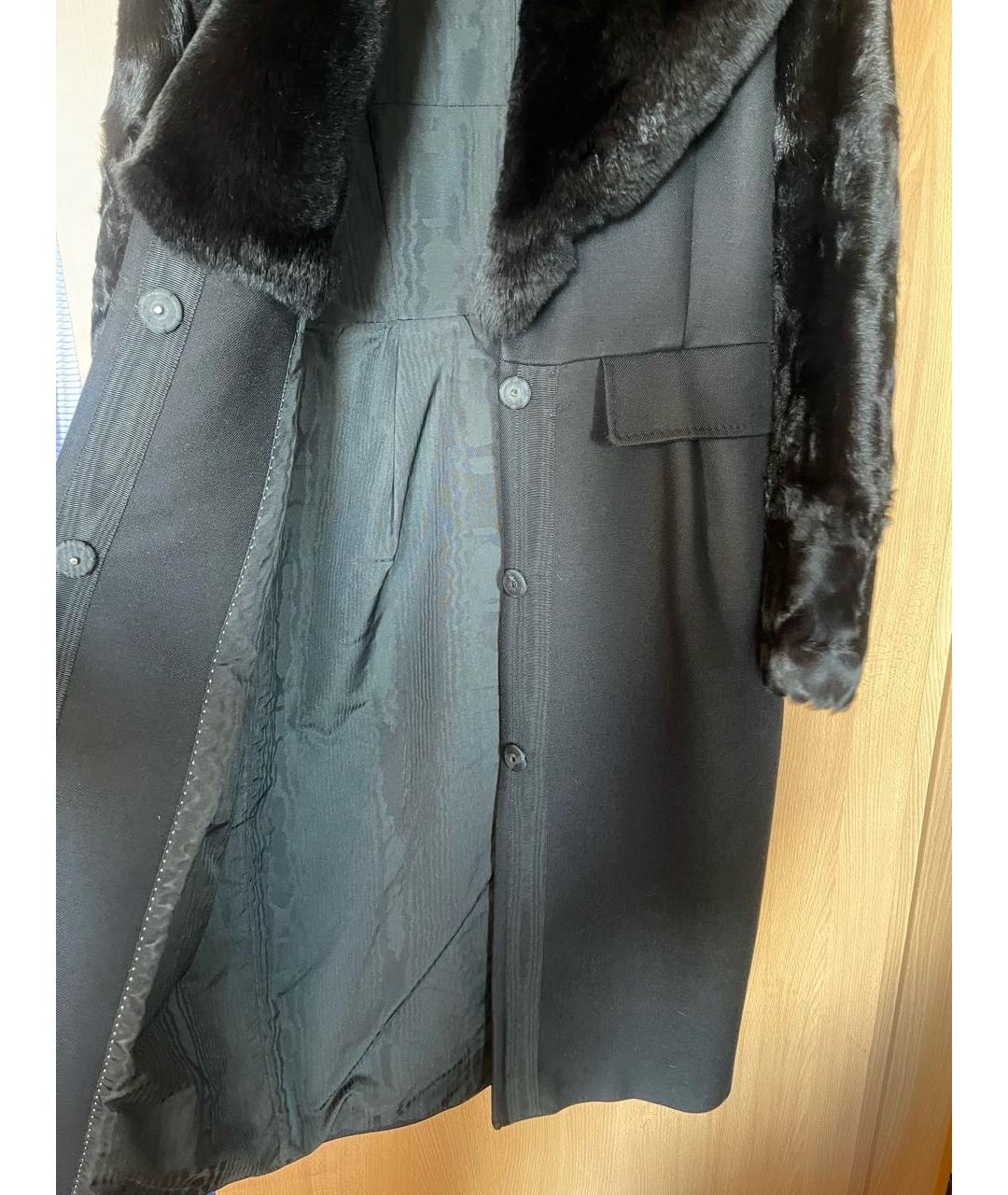 MAX MARA Черное шерстяное пальто, фото 6