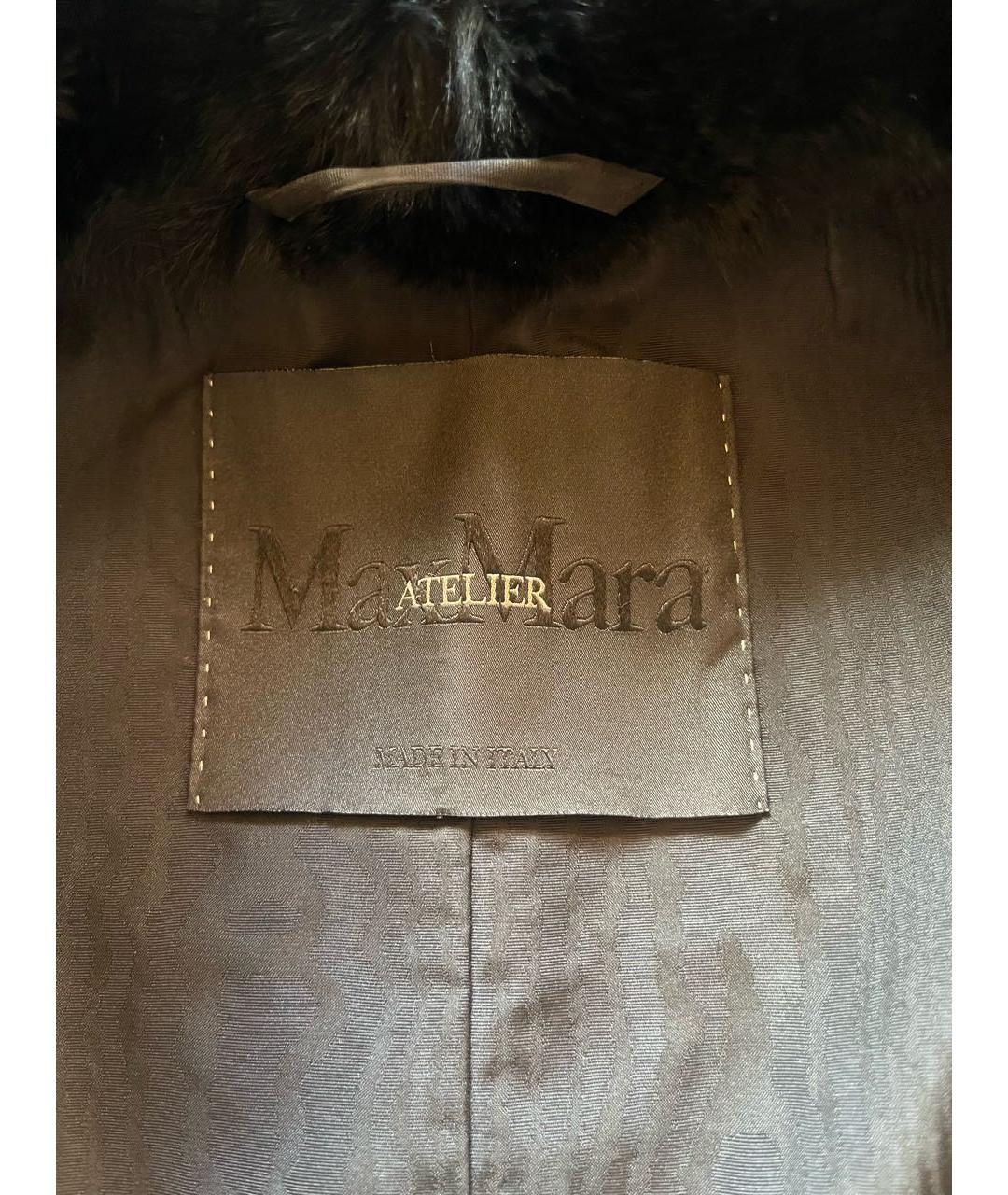 MAX MARA Черное шерстяное пальто, фото 3