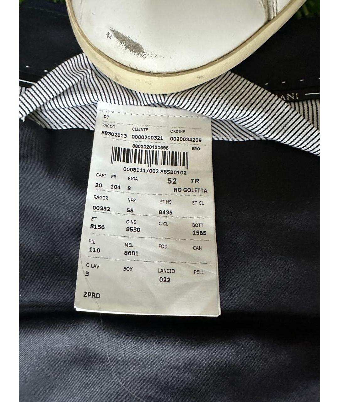 CORNELIANI Темно-синие классические брюки, фото 4