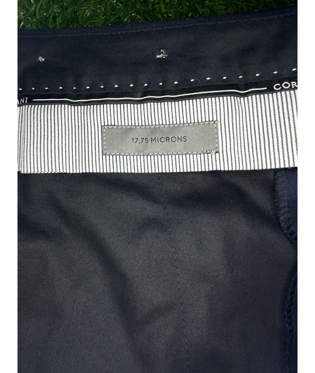 CORNELIANI Темно-синие классические брюки, фото 5