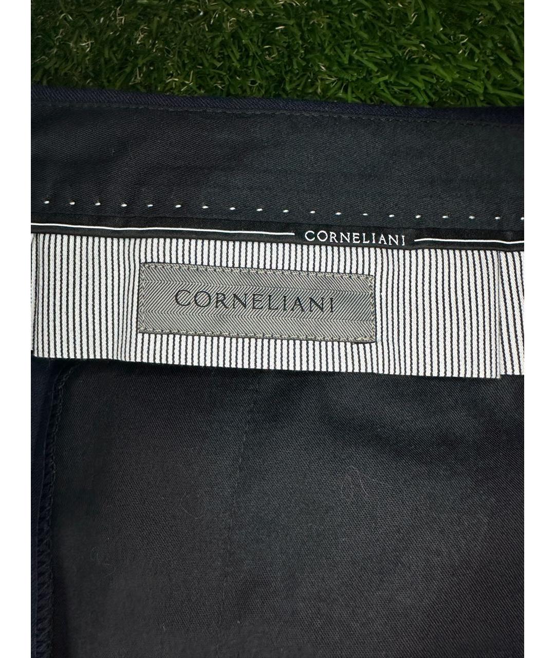 CORNELIANI Темно-синие классические брюки, фото 3