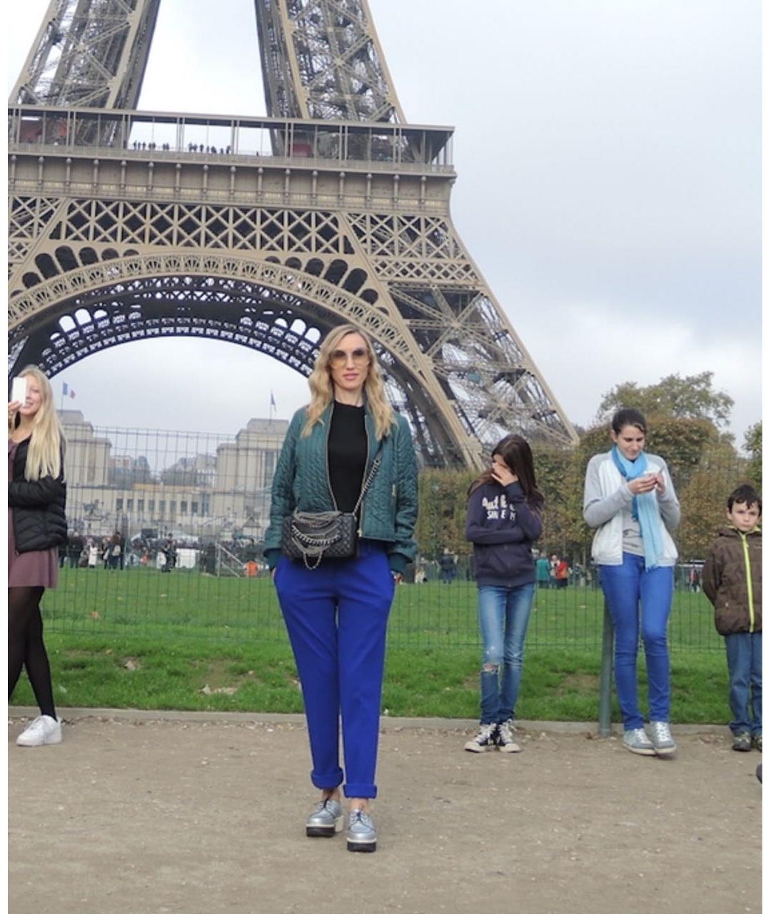 MOSCHINO Синие прямые брюки, фото 4