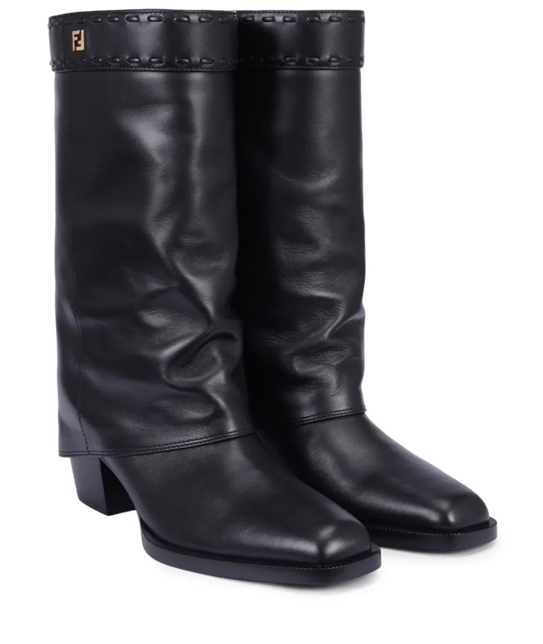FENDI Черные сапоги, фото 2