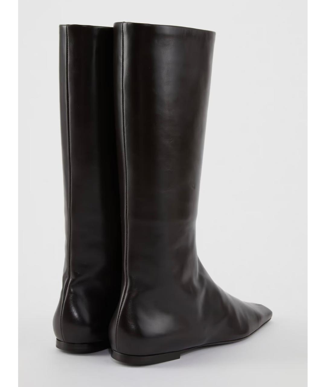 THE ROW Коричневые кожаные сапоги, фото 4