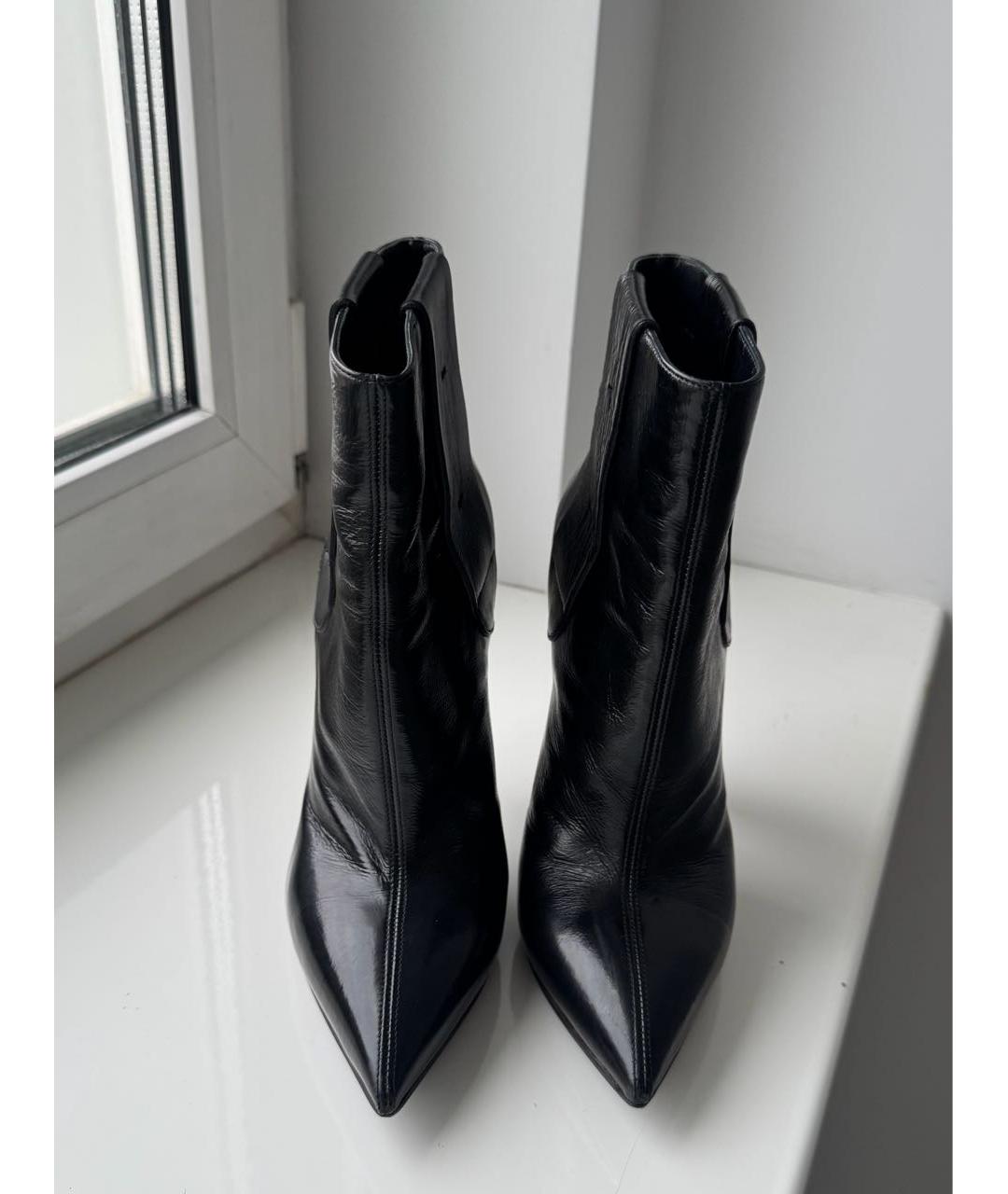 CASADEI Черные ботильоны из лакированной кожи, фото 2