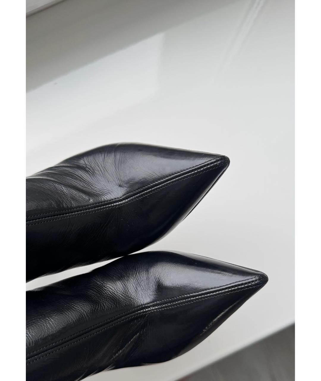 CASADEI Черные ботильоны из лакированной кожи, фото 5