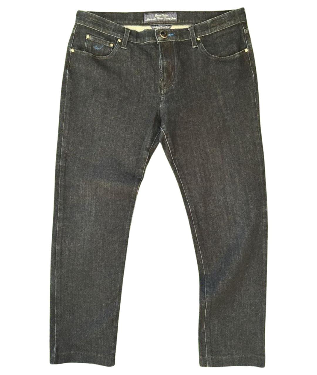 JACOB COHEN Темно-синие хлопковые джинсы скинни, фото 1