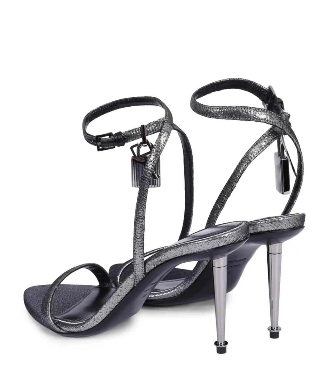 TOM FORD Серые босоножки, фото 4