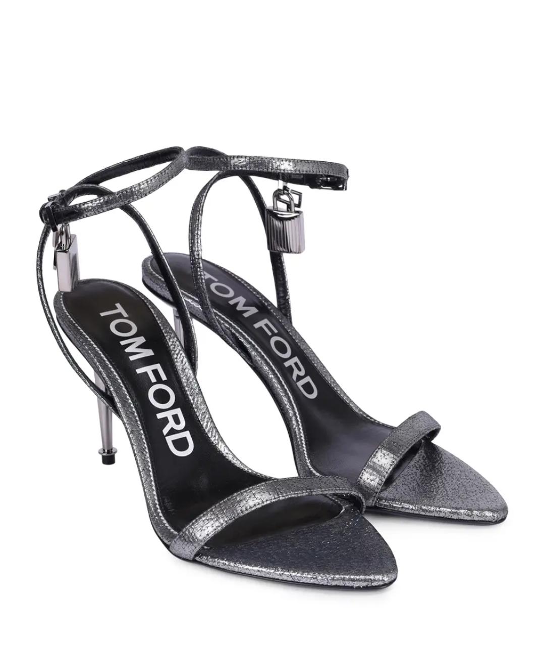 TOM FORD Серые босоножки, фото 2
