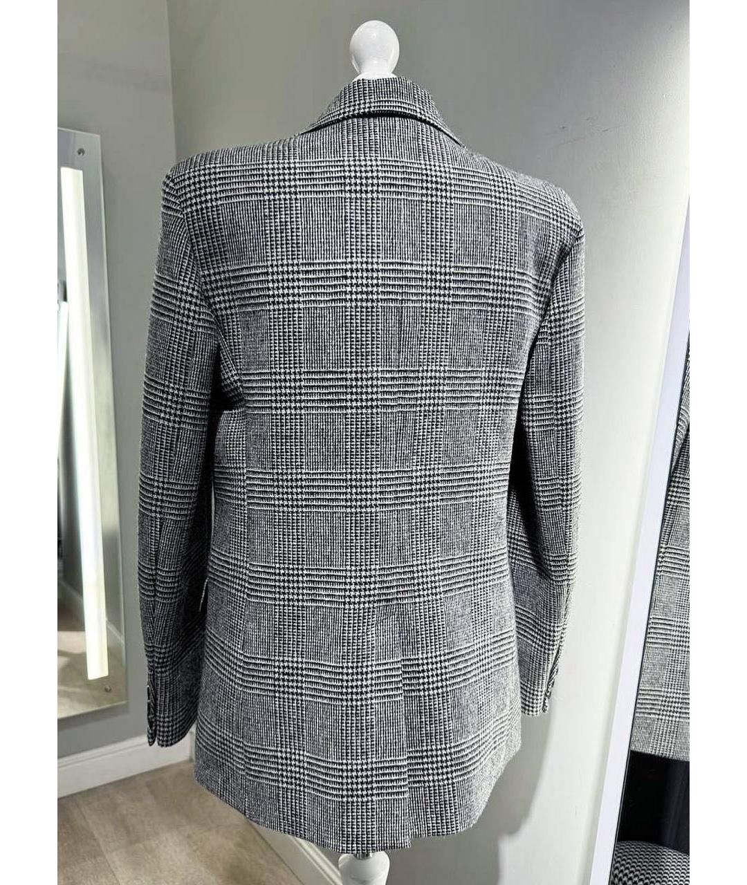 WEEKEND MAX MARA Серый шерстяной жакет/пиджак, фото 2