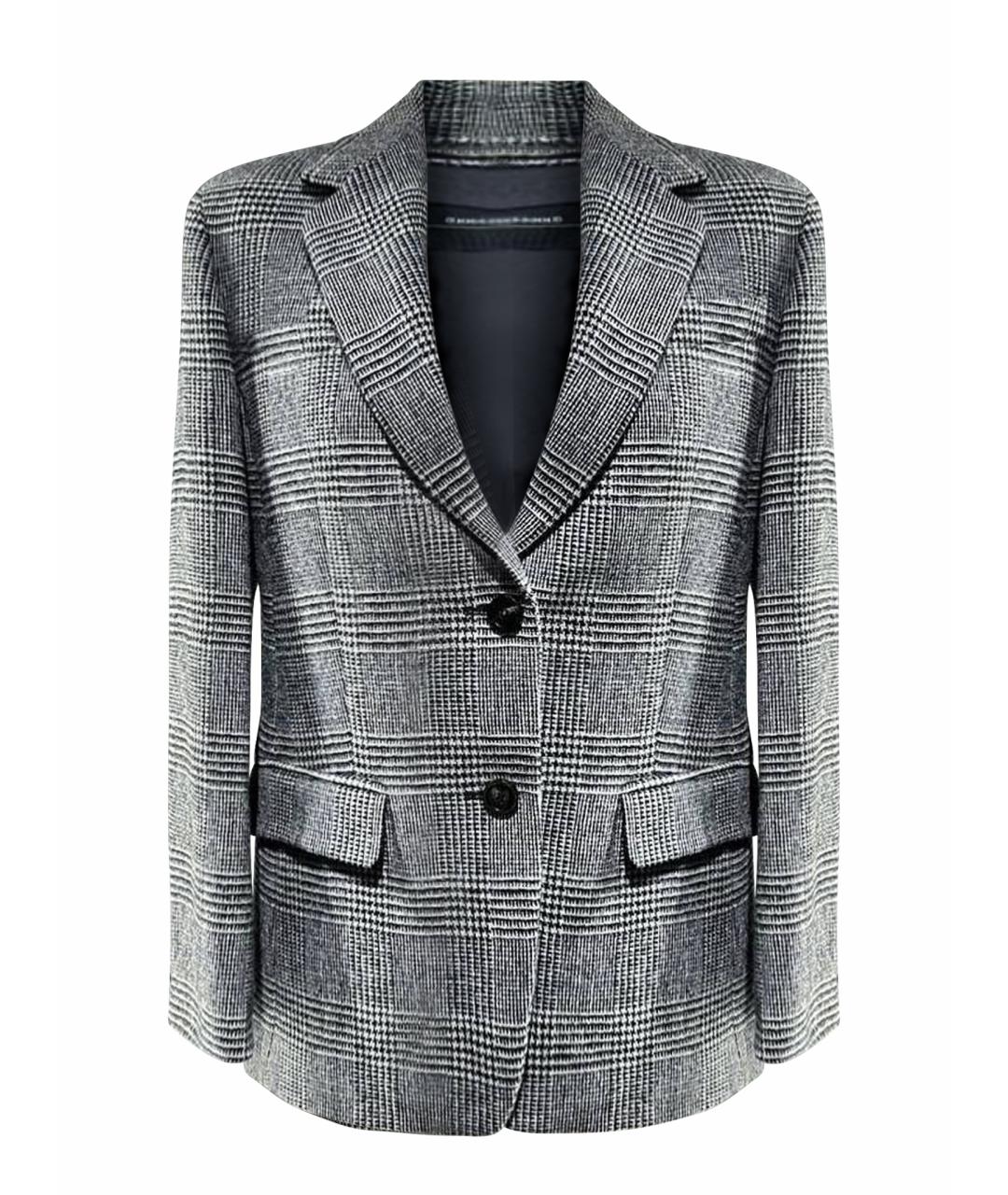 WEEKEND MAX MARA Серый шерстяной жакет/пиджак, фото 1