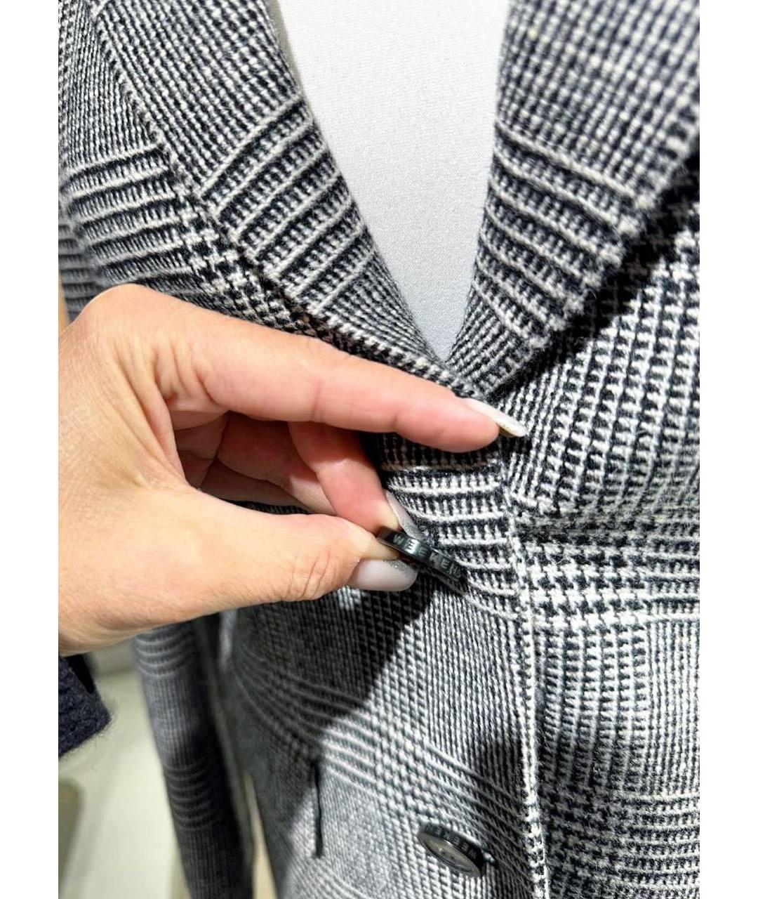 WEEKEND MAX MARA Серый шерстяной жакет/пиджак, фото 3