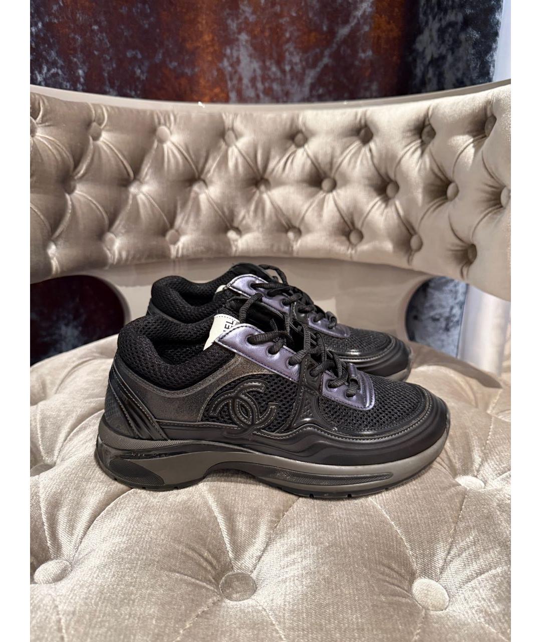 CHANEL Черные кроссовки, фото 2