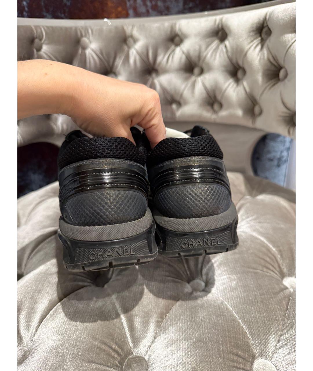 CHANEL Черные кроссовки, фото 6