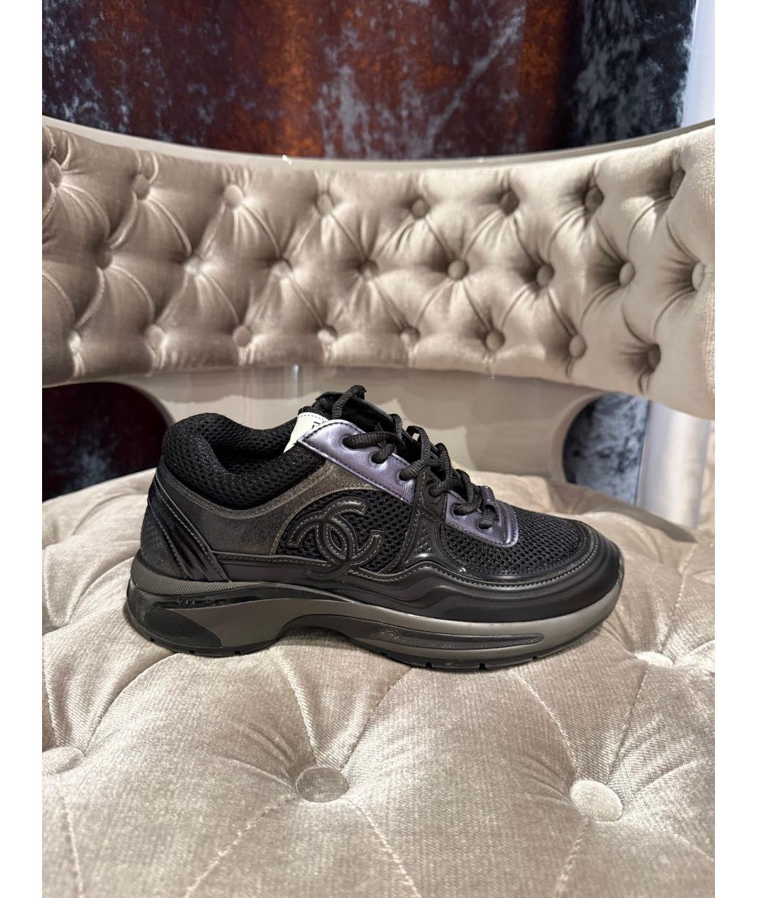 CHANEL Черные кроссовки, фото 9