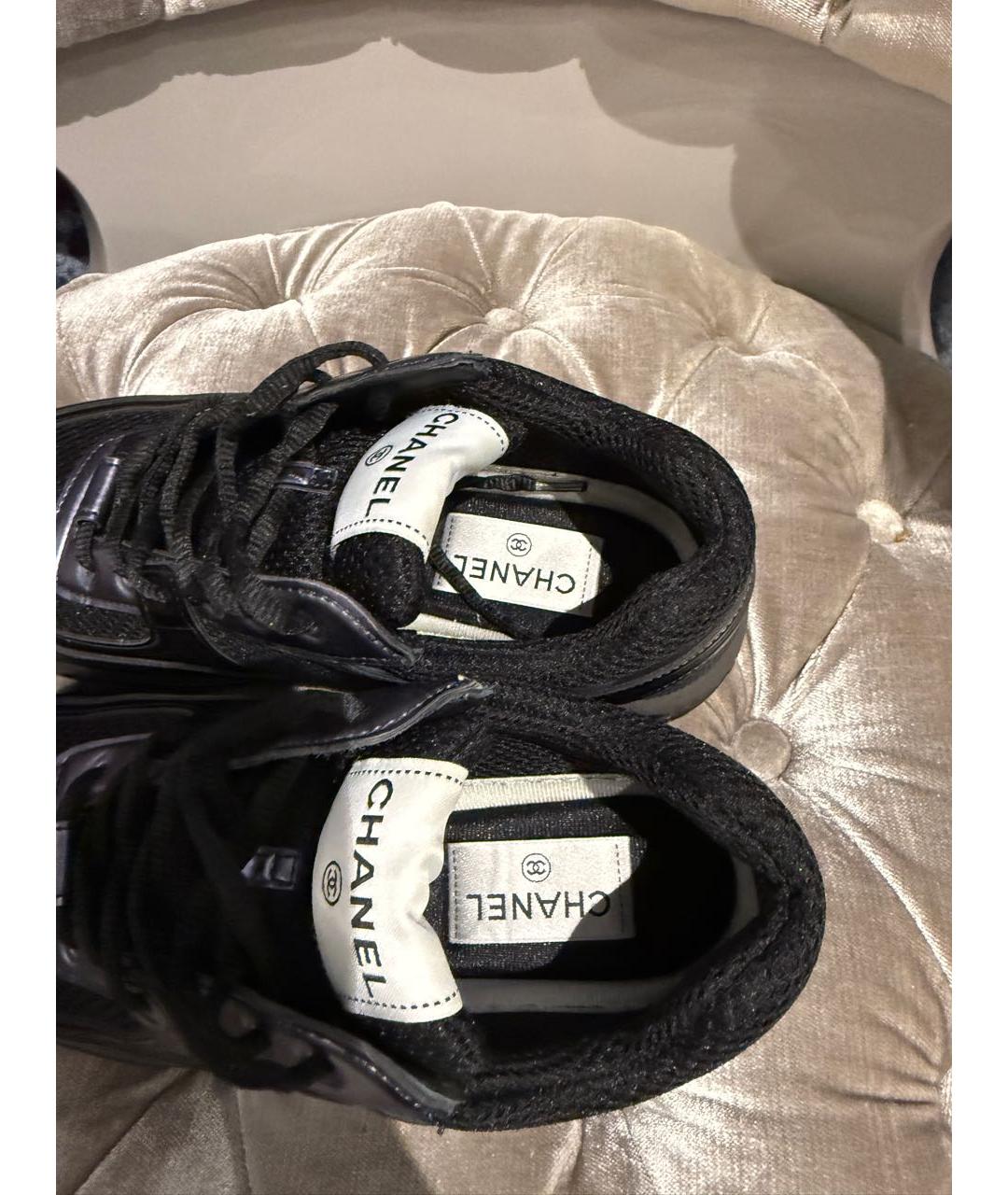 CHANEL Черные кроссовки, фото 5