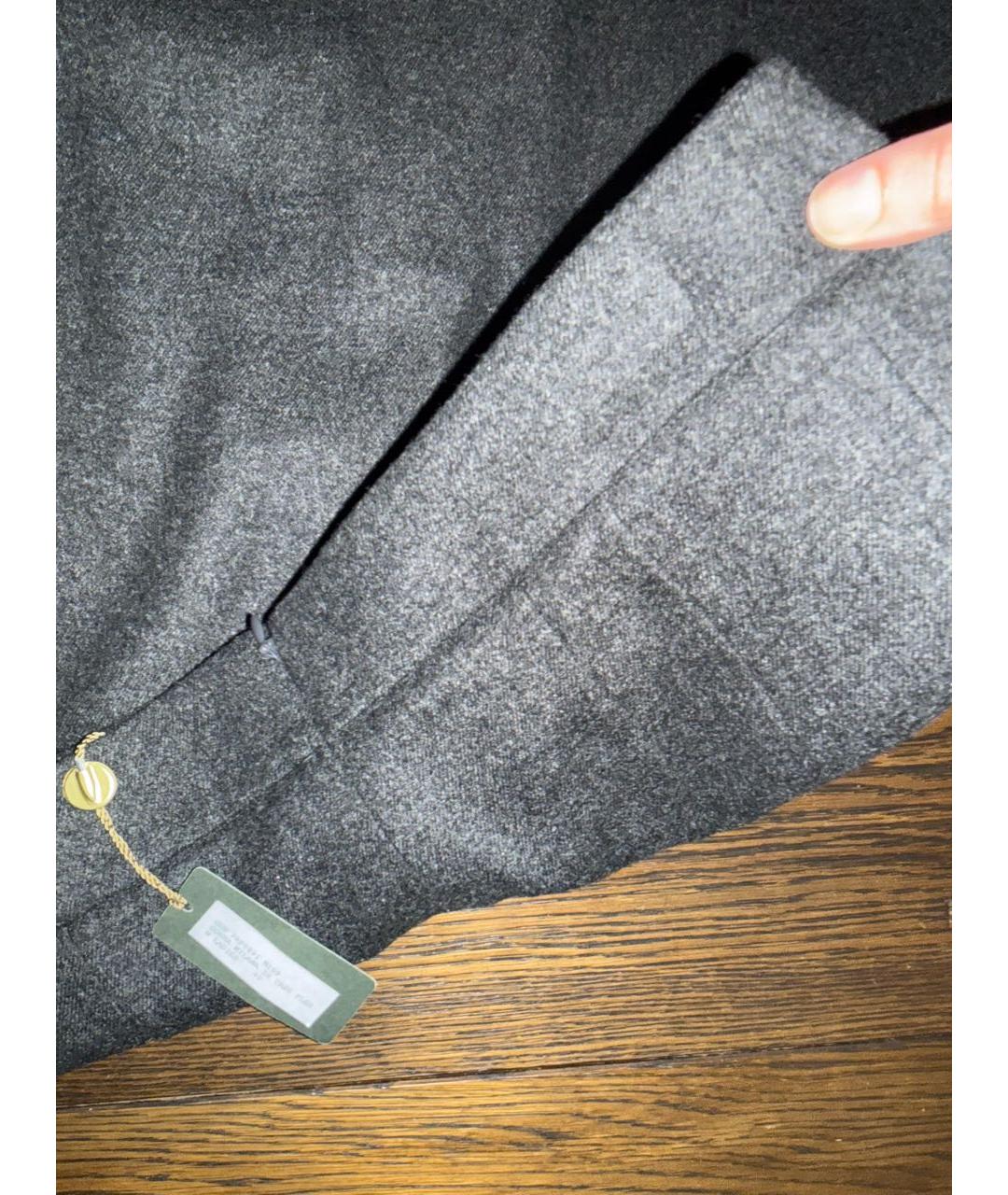 LORO PIANA Антрацитовая кашемировая юбка миди, фото 4